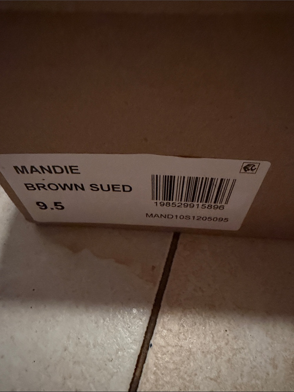 Steve Madden Brown Suede Slide Sandals with Gold Buckle - Picture 4 of 6